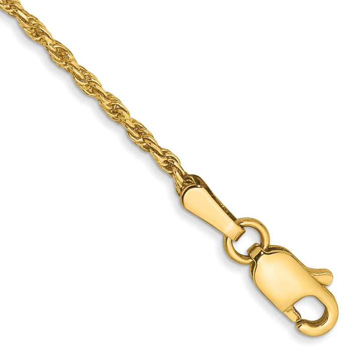 Lovely Rita's Chains 14k Yellow Gold 1.30mm Diamond Cut Rope Chain