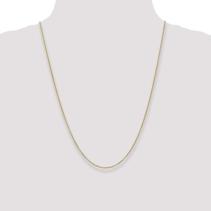 Lovely Rita's Chains 14k Yellow Gold 1.30mm Round Link Cable Chain