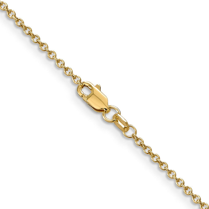 Lovely Rita's Chains 14k Yellow Gold 1.30mm Round Link Cable Chain