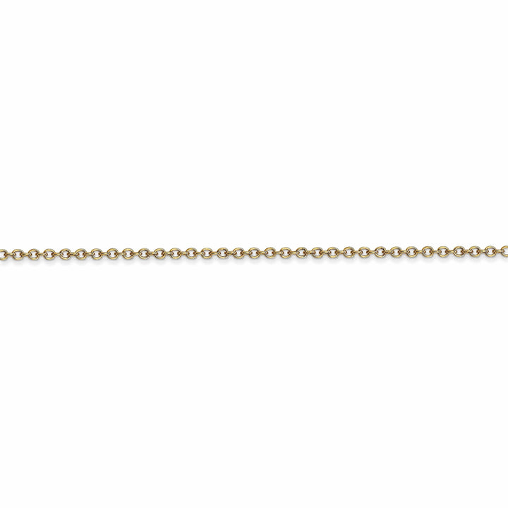 Lovely Rita's Chains 14k Yellow Gold 1.30mm Round Link Cable Chain
