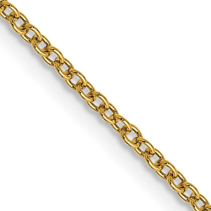 Lovely Rita's Chains 14k Yellow Gold 1.30mm Round Link Cable Chain