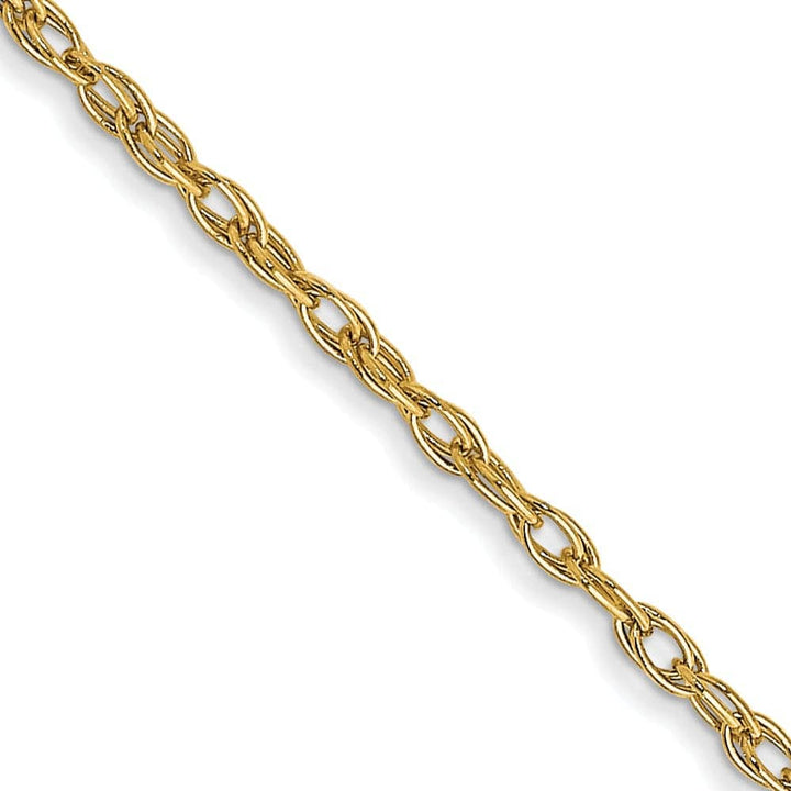 Lovely Rita's Chains 14k Yellow Gold 1.35mm Carded Cable Rope Chain
