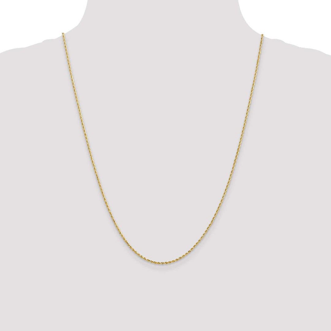Lovely Rita's Chains 14k Yellow Gold 1.3mm D.C Rope Chain