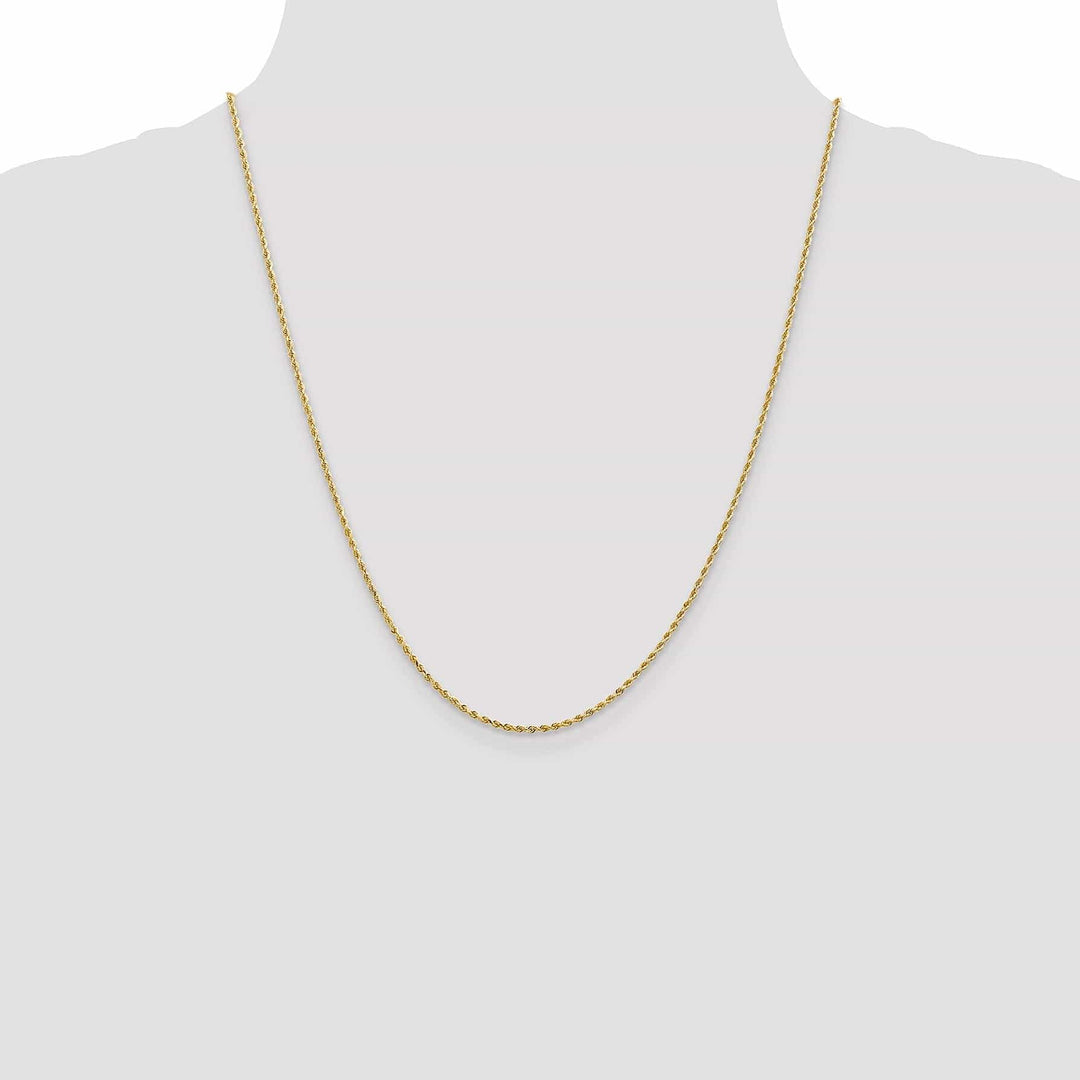 Lovely Rita's Chains 14k Yellow Gold 1.3mm D.C Rope Chain