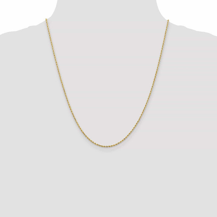 Lovely Rita's Chains 14k Yellow Gold 1.3mm D.C Rope Chain