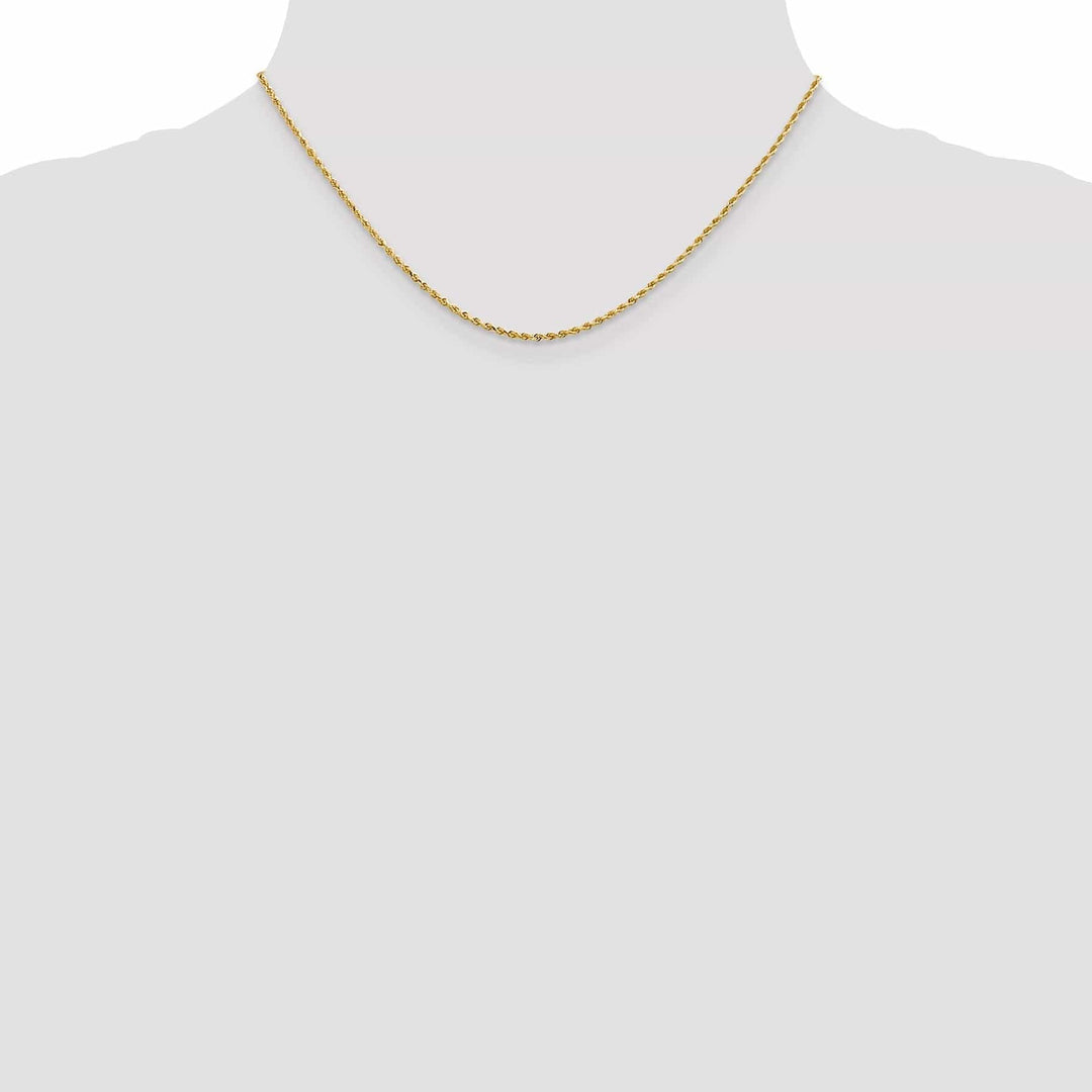 Lovely Rita's Chains 14k Yellow Gold 1.3mm D.C Rope Chain