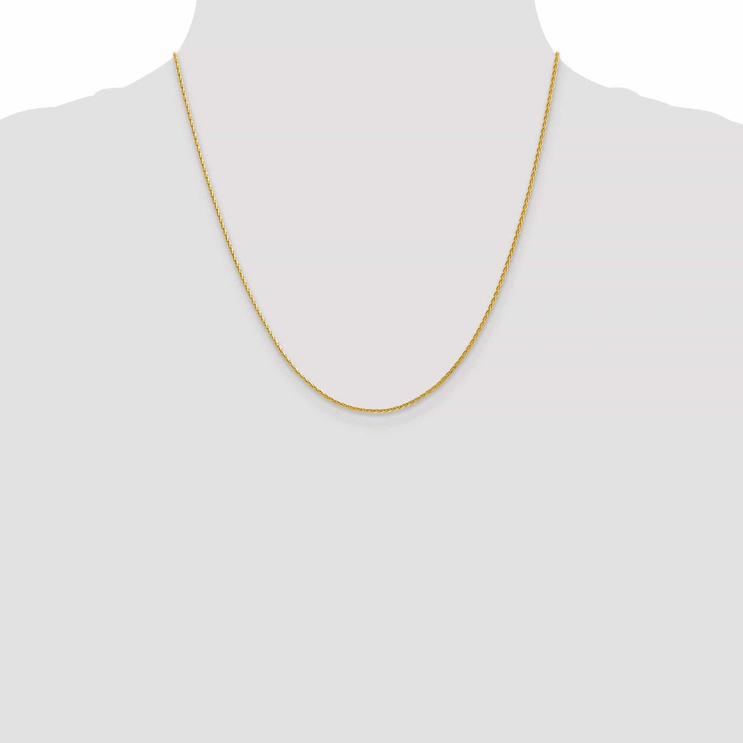 Lovely Rita's Chains 14k Yellow Gold 1.3mm D.C Spiga Wheat Chain