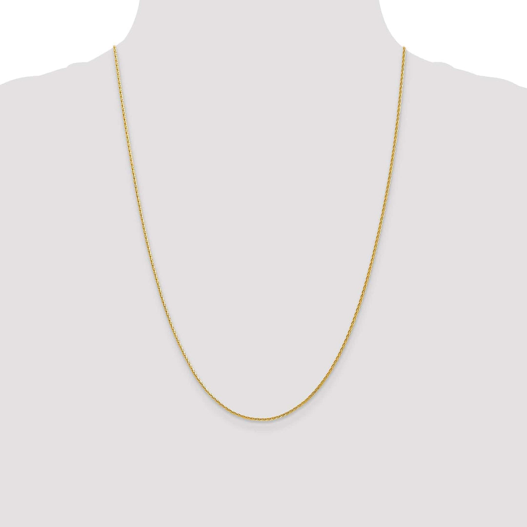 Lovely Rita's Chains 14k Yellow Gold 1.3mm D.C Spiga Wheat Chain
