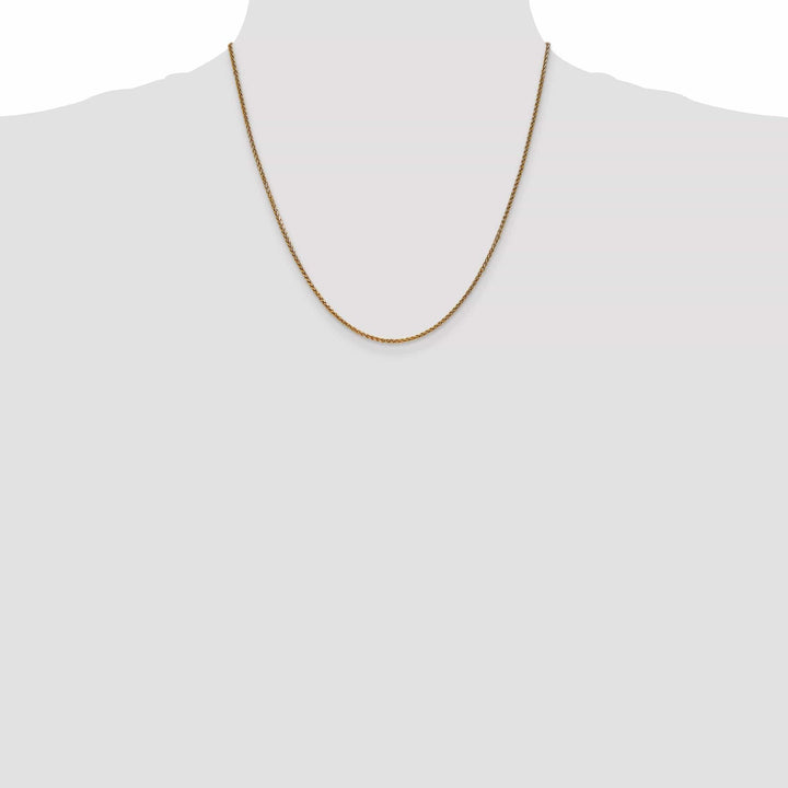 Lovely Rita's Chains 14k Yellow Gold 1.40mm Diamond Cut Spiga Chain
