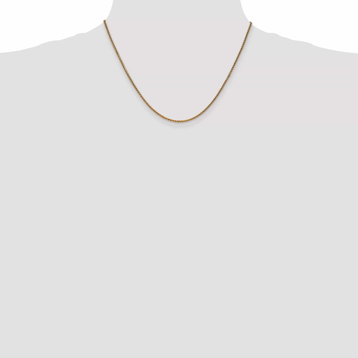 Lovely Rita's Chains 14k Yellow Gold 1.40mm Diamond Cut Spiga Chain