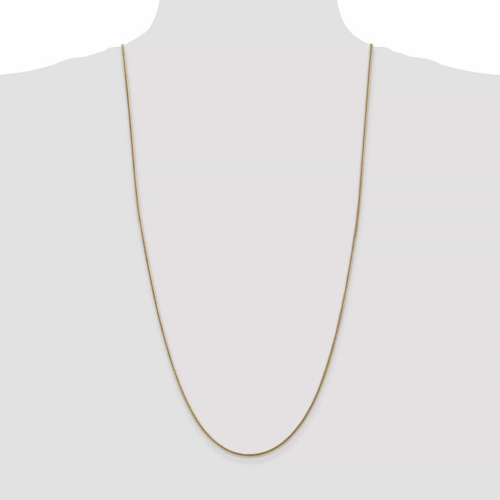 Lovely Rita's Chains 14k Yellow Gold 1.40mm Solid Round Snake Chain