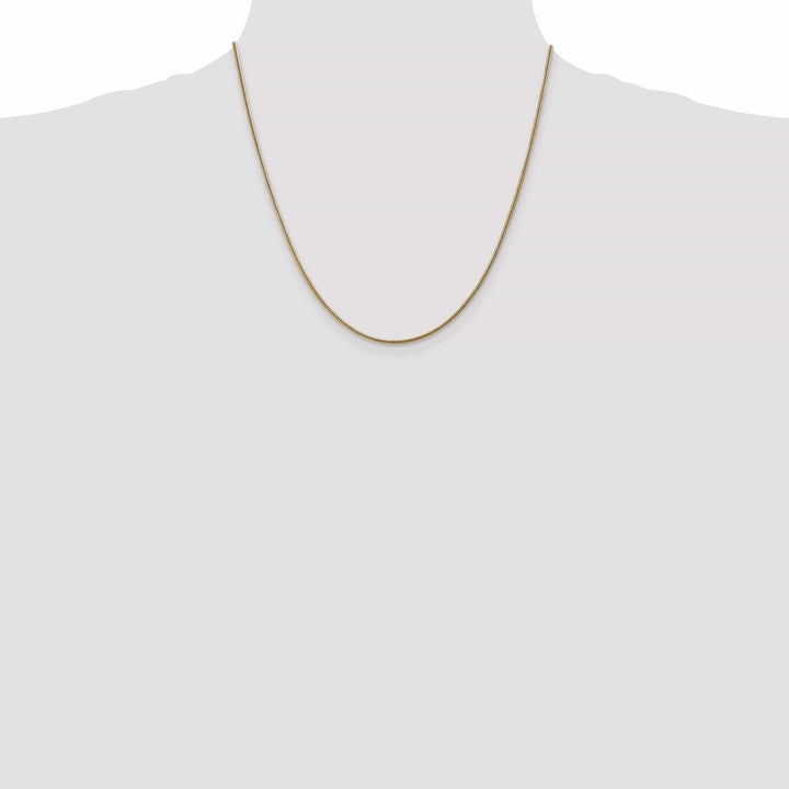 Lovely Rita's Chains 14k Yellow Gold 1.40mm Solid Round Snake Chain