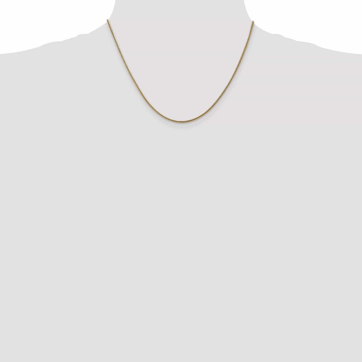 Lovely Rita's Chains 14k Yellow Gold 1.40mm Solid Round Snake Chain