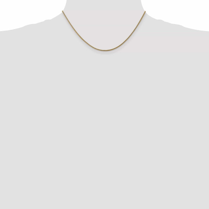 Lovely Rita's Chains 14k Yellow Gold 1.40mm Solid Round Snake Chain