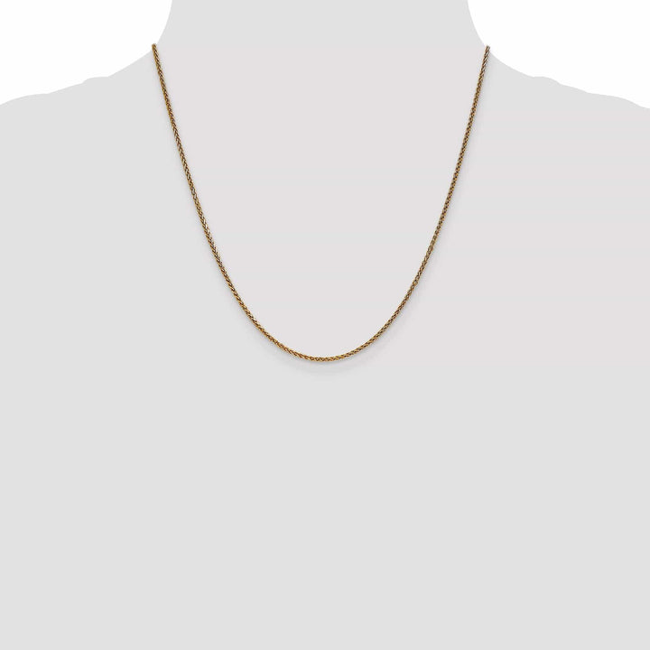 Lovely Rita's Chains 14k Yellow Gold 1.4mm D.C Spiga Chain