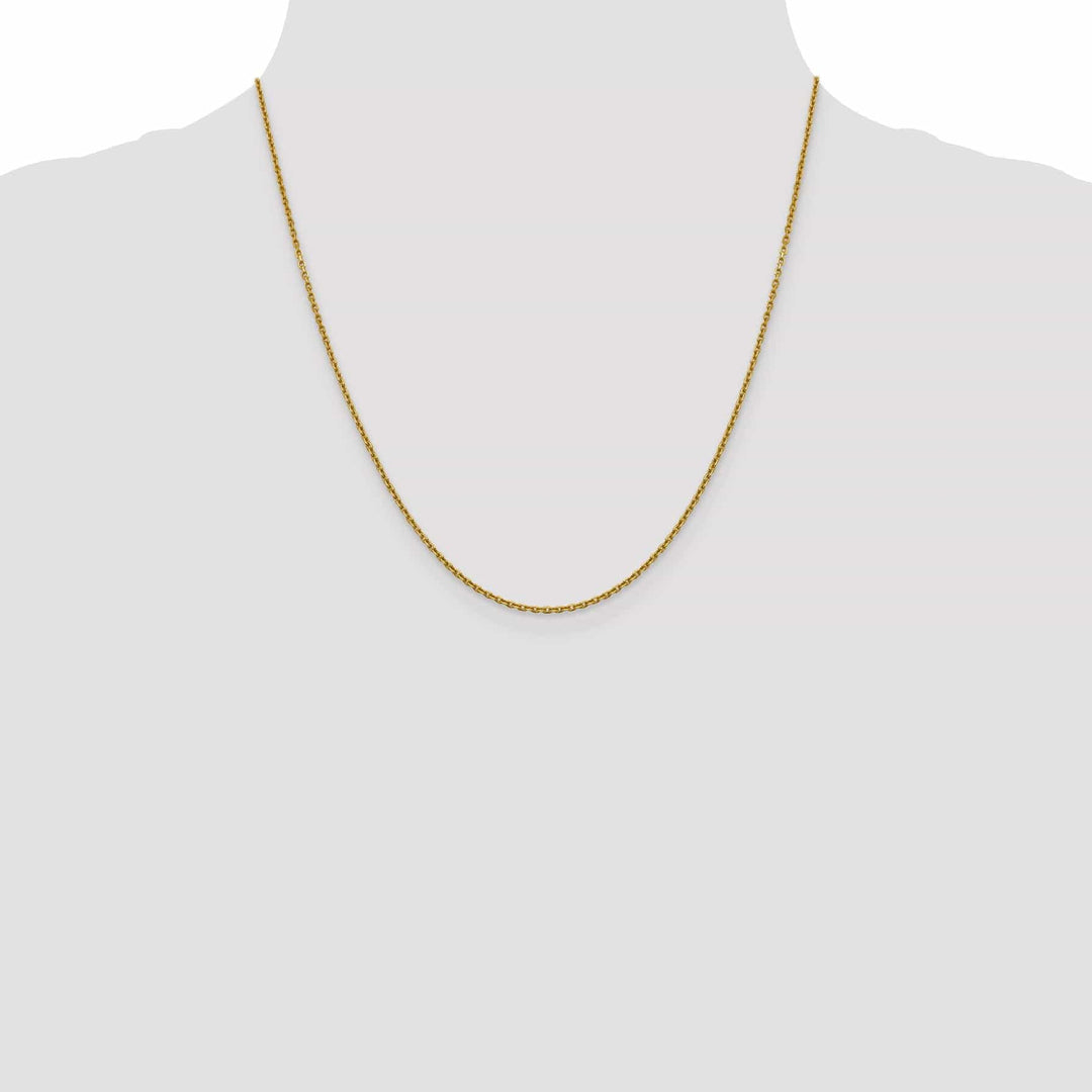 Lovely Rita's Chains 14k Yellow Gold 1.5 mm Diamond Cut Rolo Chain
