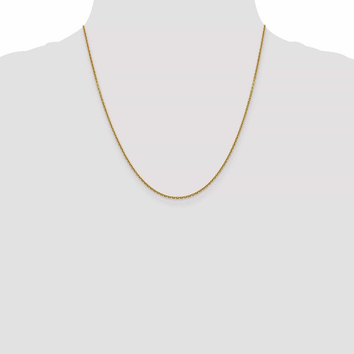 Lovely Rita's Chains 14k Yellow Gold 1.5 mm Diamond Cut Rolo Chain