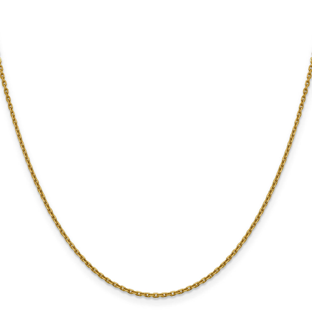 Lovely Rita's Chains 14k Yellow Gold 1.5 mm Diamond Cut Rolo Chain