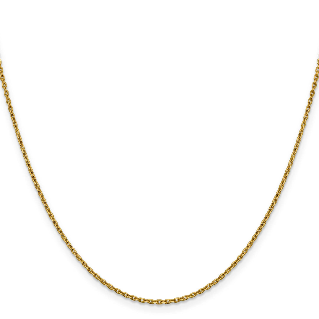 Lovely Rita's Chains 14k Yellow Gold 1.5 mm Diamond Cut Rolo Chain