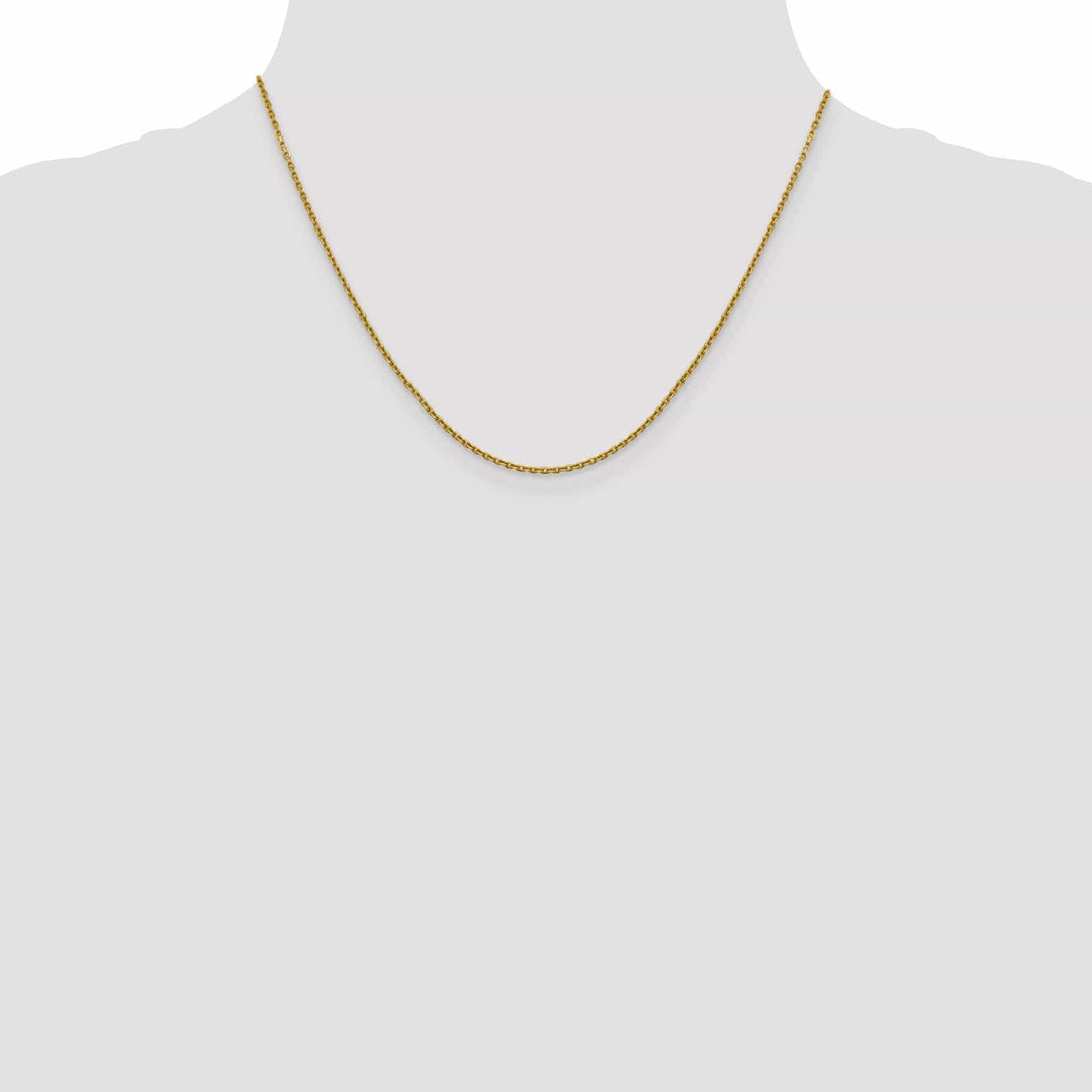 Lovely Rita's Chains 14k Yellow Gold 1.5 mm Diamond Cut Rolo Chain