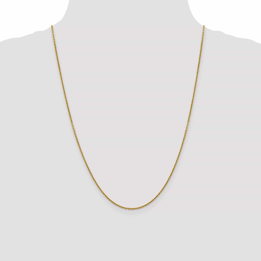 Lovely Rita's Chains 14k Yellow Gold 1.5 mm Diamond Cut Rolo Chain