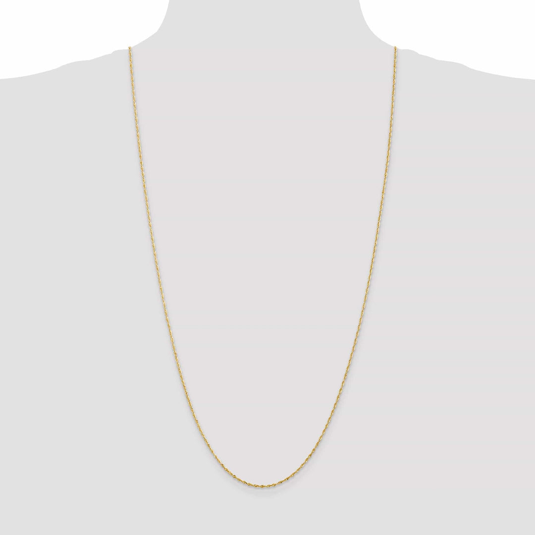 Lovely Rita's Chains 14k Yellow Gold 1.50mm D.C ExtraLight Rope Chain