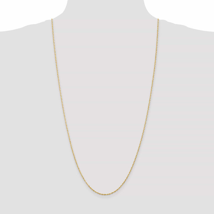 Lovely Rita's Chains 14k Yellow Gold 1.50mm D.C ExtraLight Rope Chain