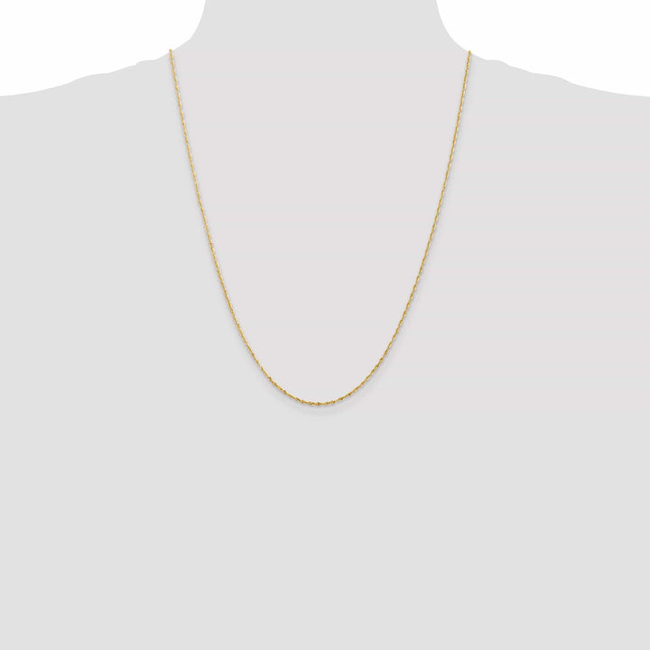 Lovely Rita's Chains 14k Yellow Gold 1.50mm D.C ExtraLight Rope Chain
