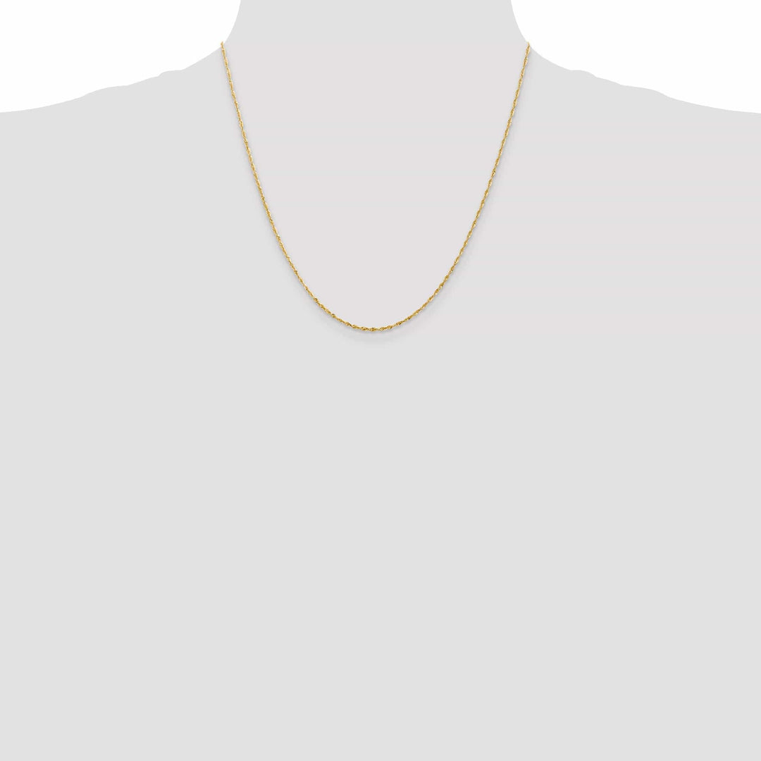 Lovely Rita's Chains 14k Yellow Gold 1.50mm D.C ExtraLight Rope Chain