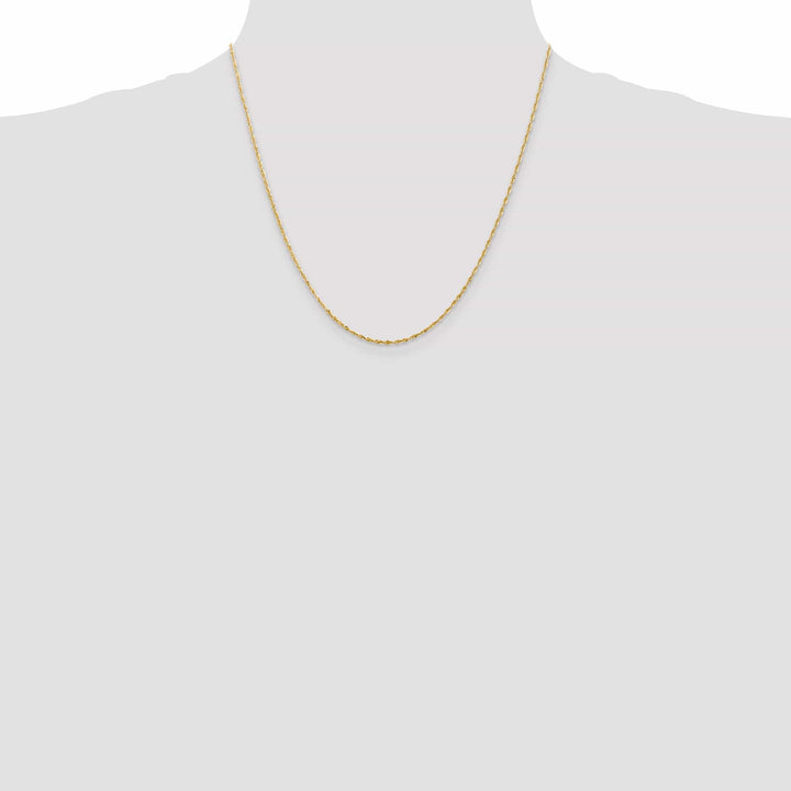 Lovely Rita's Chains 14k Yellow Gold 1.50mm D.C ExtraLight Rope Chain