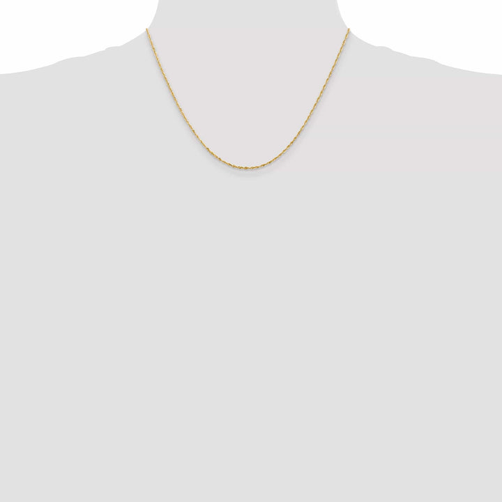 Lovely Rita's Chains 14k Yellow Gold 1.50mm D.C ExtraLight Rope Chain