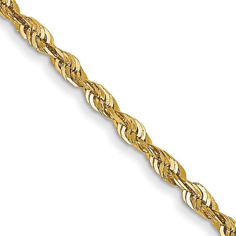 Lovely Rita's Chains 14k Yellow Gold 1.50mm D.C ExtraLight Rope Chain