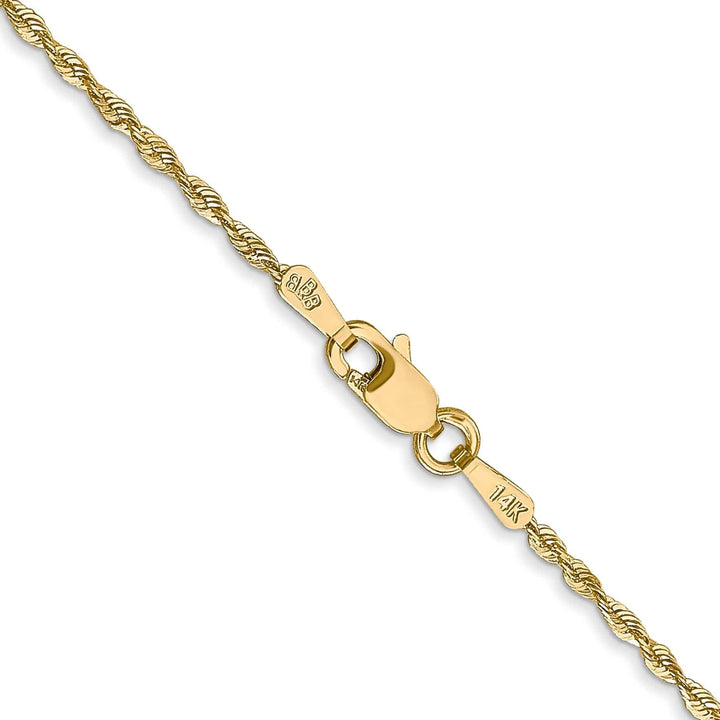 Lovely Rita's Chains 14k Yellow Gold 1.50mm D.C ExtraLight Rope Chain