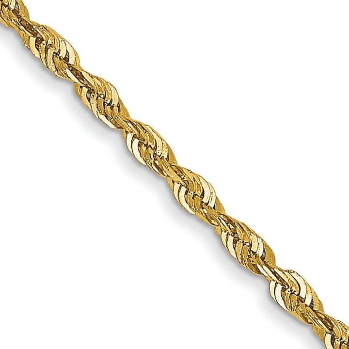 Lovely Rita's Chains 14k Yellow Gold 1.50mm D.C ExtraLight Rope Chain