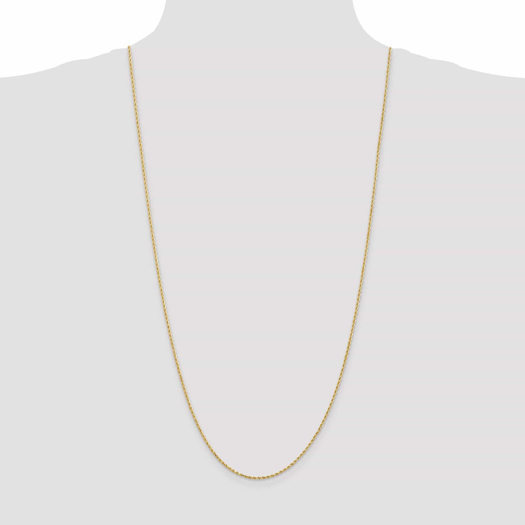 Lovely Rita's Chains 14k Yellow Gold 1.50mm Diamond Cut Rope Chain