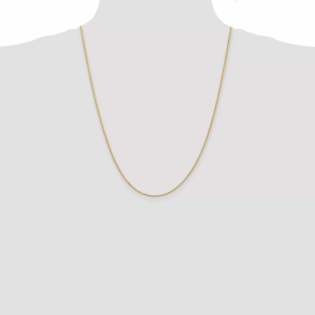 Lovely Rita's Chains 14k Yellow Gold 1.50mm Diamond Cut Rope Chain