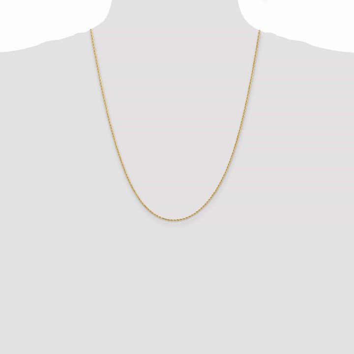 Lovely Rita's Chains 14k Yellow Gold 1.50mm Diamond Cut Rope Chain