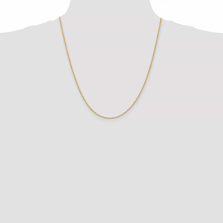Lovely Rita's Chains 14k Yellow Gold 1.50mm Diamond Cut Rope Chain