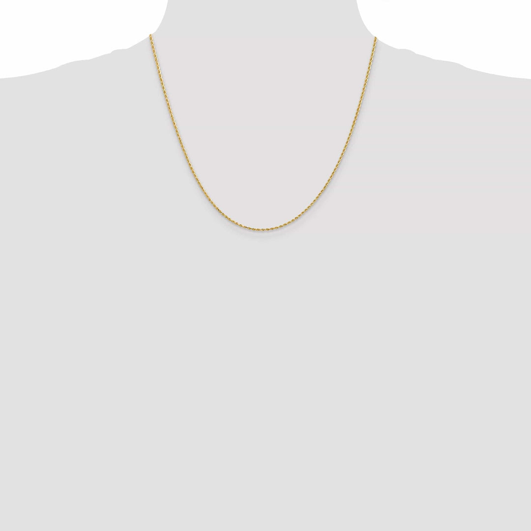 Lovely Rita's Chains 14k Yellow Gold 1.50mm Diamond Cut Rope Chain