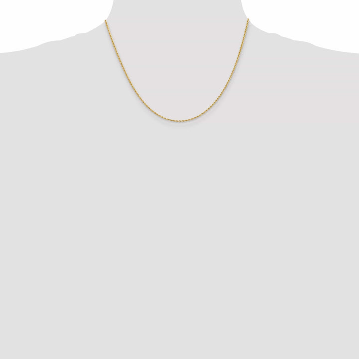 Lovely Rita's Chains 14k Yellow Gold 1.50mm Diamond Cut Rope Chain
