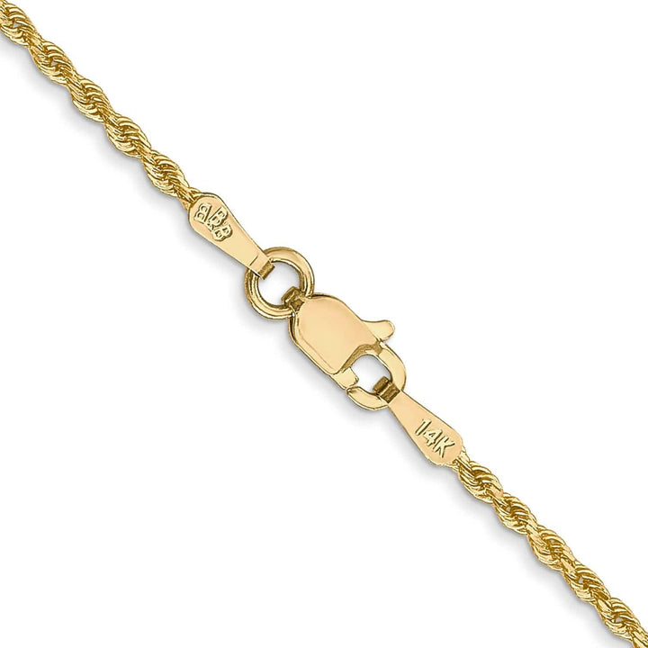 Lovely Rita's Chains 14k Yellow Gold 1.50mm Diamond Cut Rope Chain