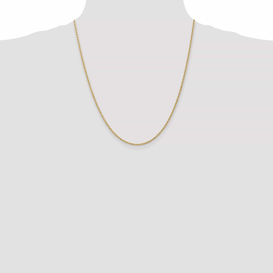 Lovely Rita's Chains 14k Yellow Gold 1.50mm Handmade Rope Chain