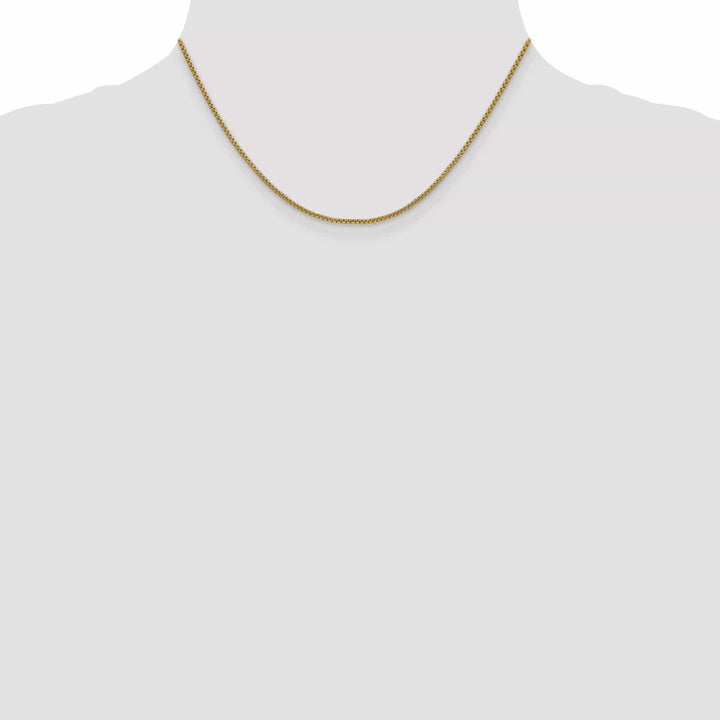 Lovely Rita's Chains 14k Yellow Gold 1.50mm Hollow Round Box Chain