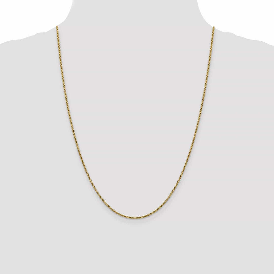 Lovely Rita's Chains 14k Yellow Gold 1.50mm Hollow Round Box Chain