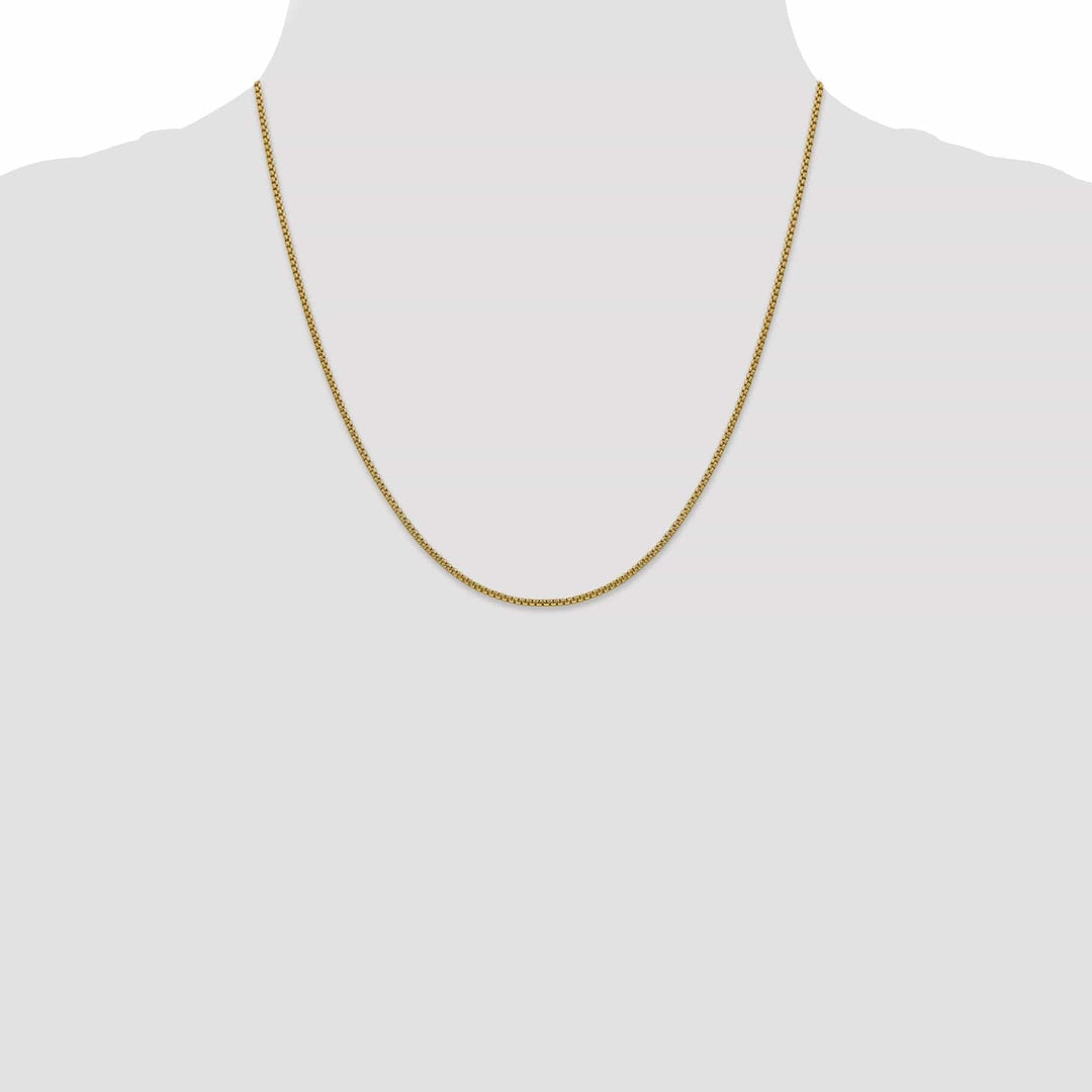 Lovely Rita's Chains 14k Yellow Gold 1.50mm Hollow Round Box Chain