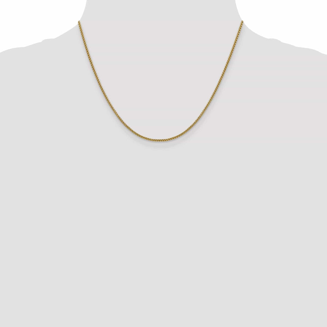 Lovely Rita's Chains 14k Yellow Gold 1.50mm Hollow Round Box Chain