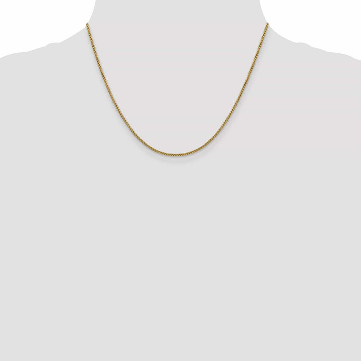 Lovely Rita's Chains 14k Yellow Gold 1.50mm Hollow Round Box Chain
