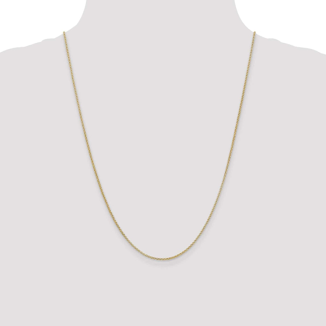 Lovely Rita's Chains 14k Yellow Gold 1.55 mm Rolo Pendant Chain