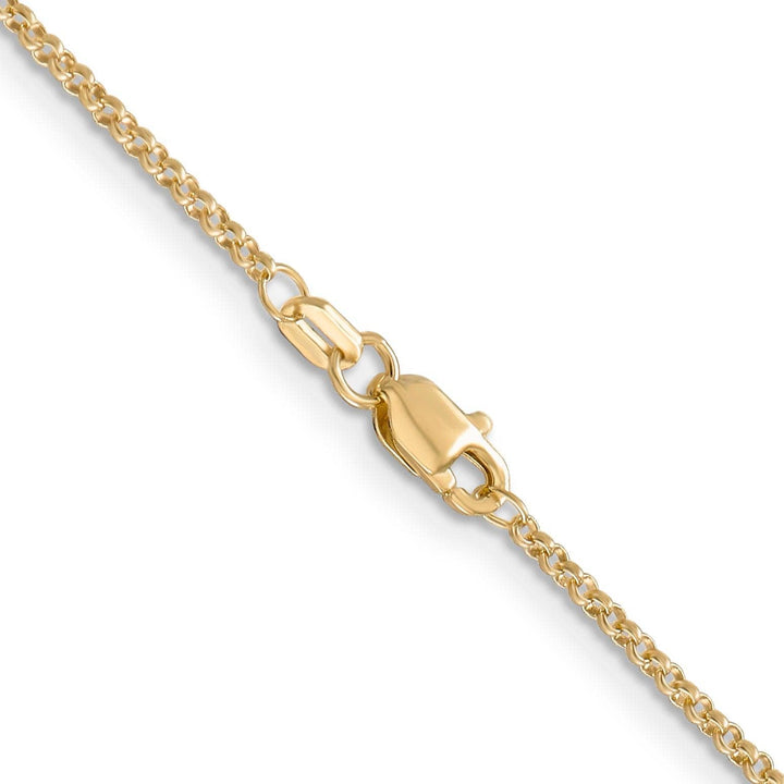 Lovely Rita's Chains 14k Yellow Gold 1.55 mm Rolo Pendant Chain