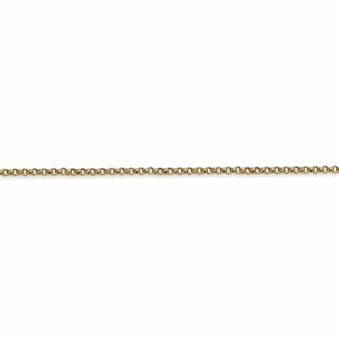 Lovely Rita's Chains 14k Yellow Gold 1.55 mm Rolo Pendant Chain